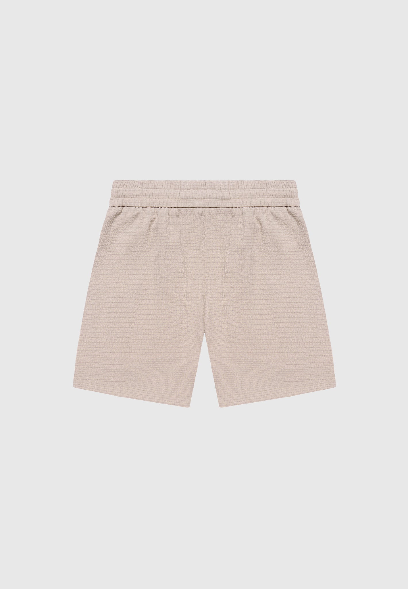 Seersucker-Shorts - Taupe
