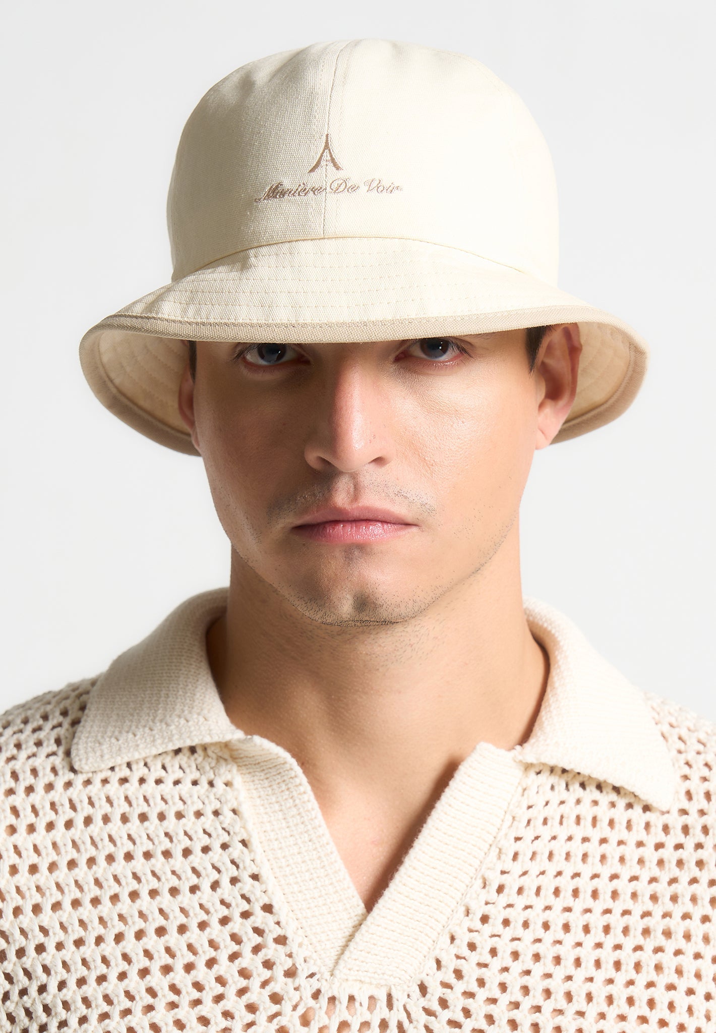 Signature Bucket Hat - Creme