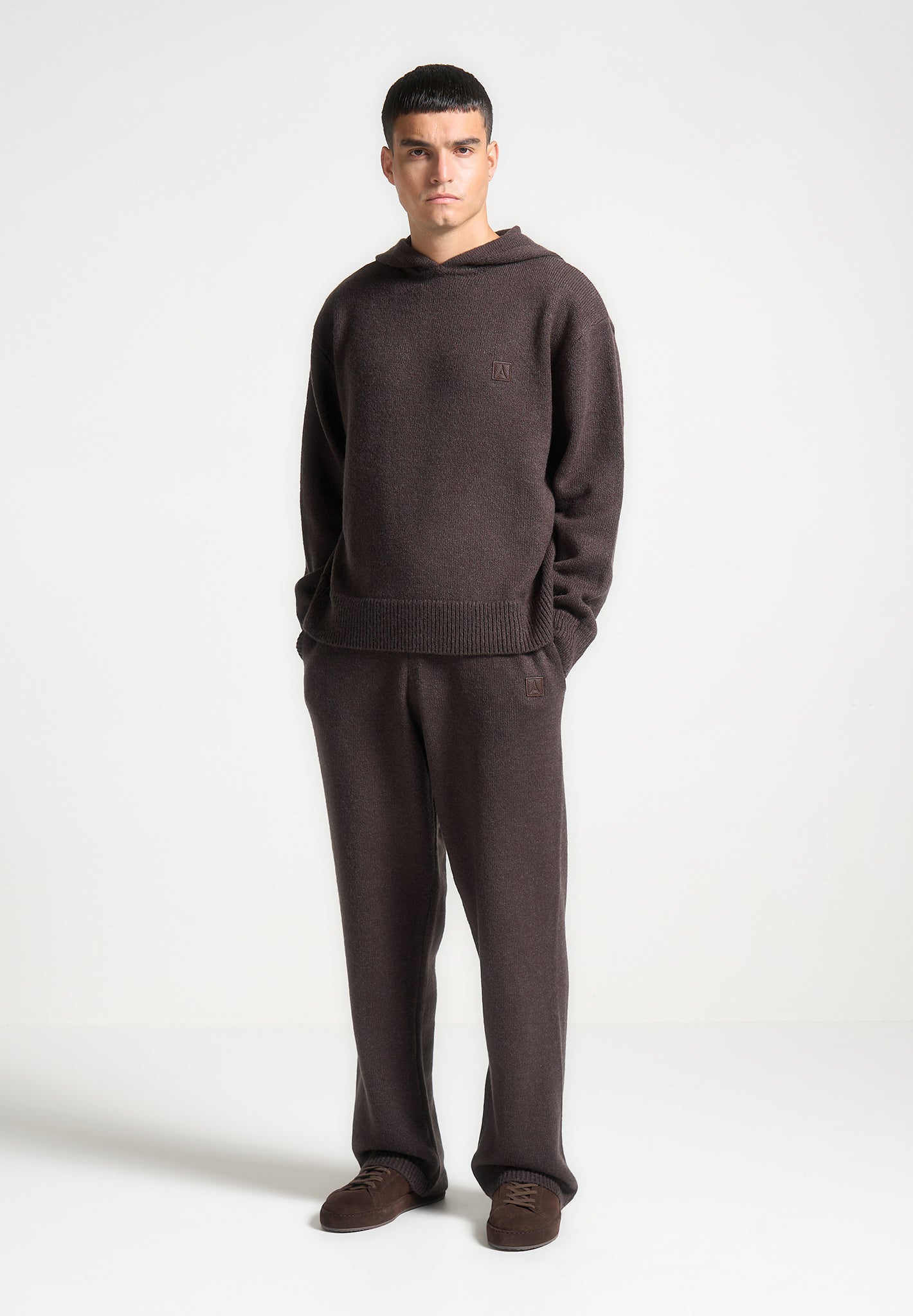 Signature Jogginghose aus Mohair-Mix - Braun 