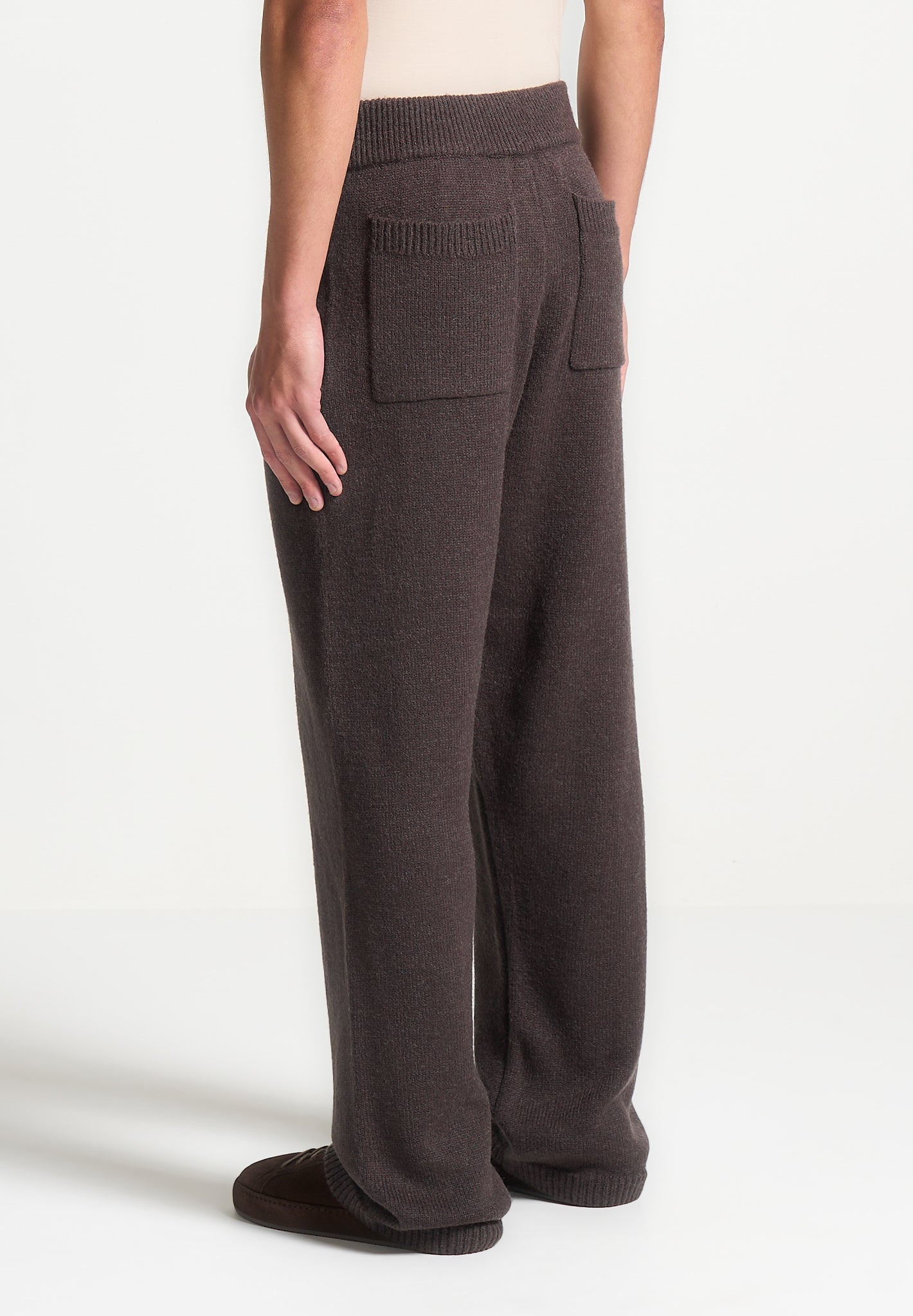 Signature Jogginghose aus Mohair-Mix - Braun 