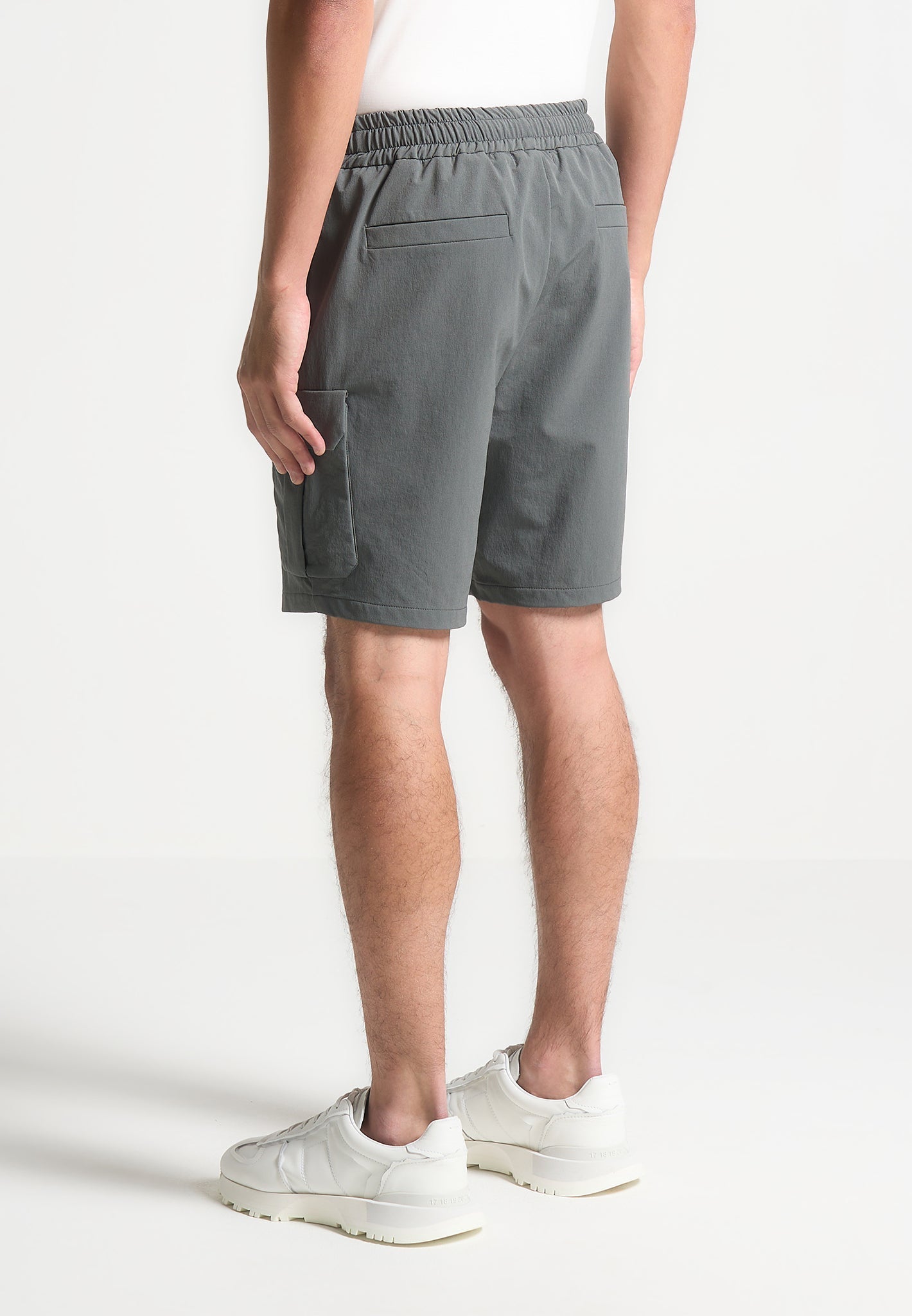 Technische Cargo-Shorts - Anthrazitgrau