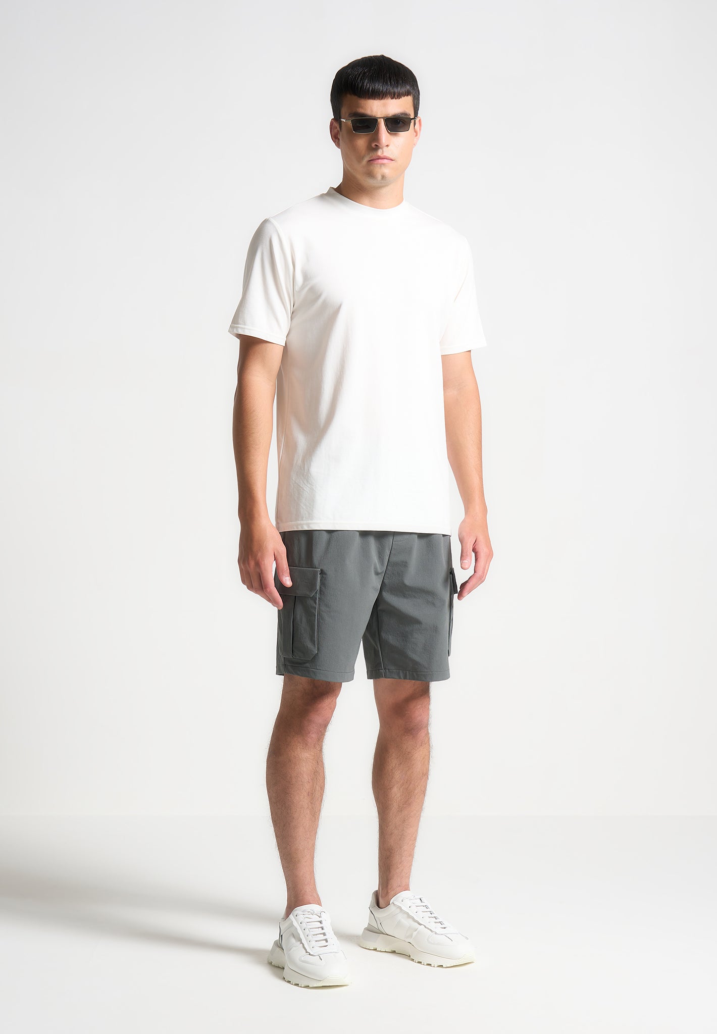 Technische Cargo-Shorts - Anthrazitgrau