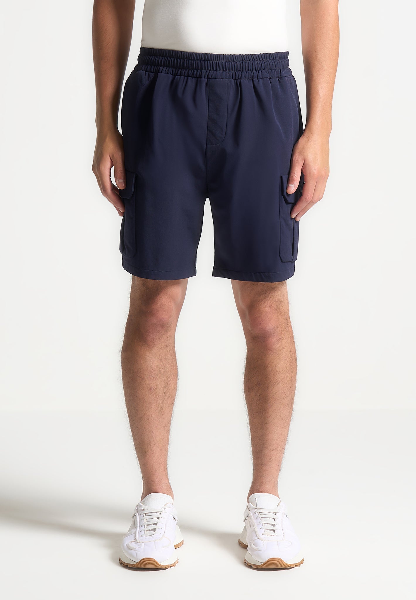 Technische Cargo-Shorts – Marineblau