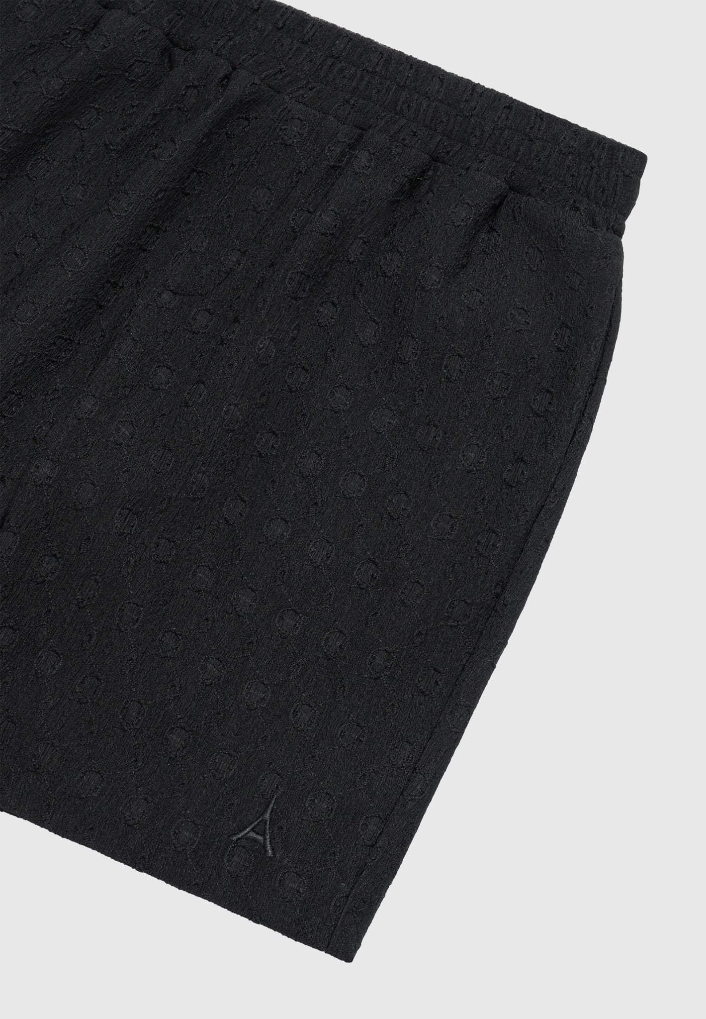 Strukturierte Shorts - Schwarz