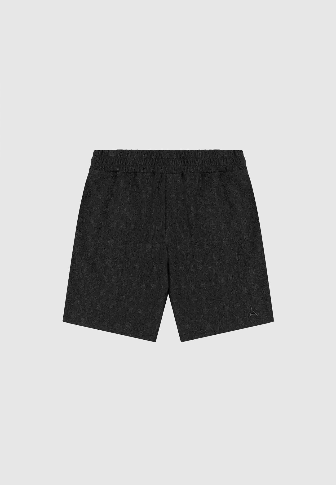 Strukturierte Shorts - Schwarz