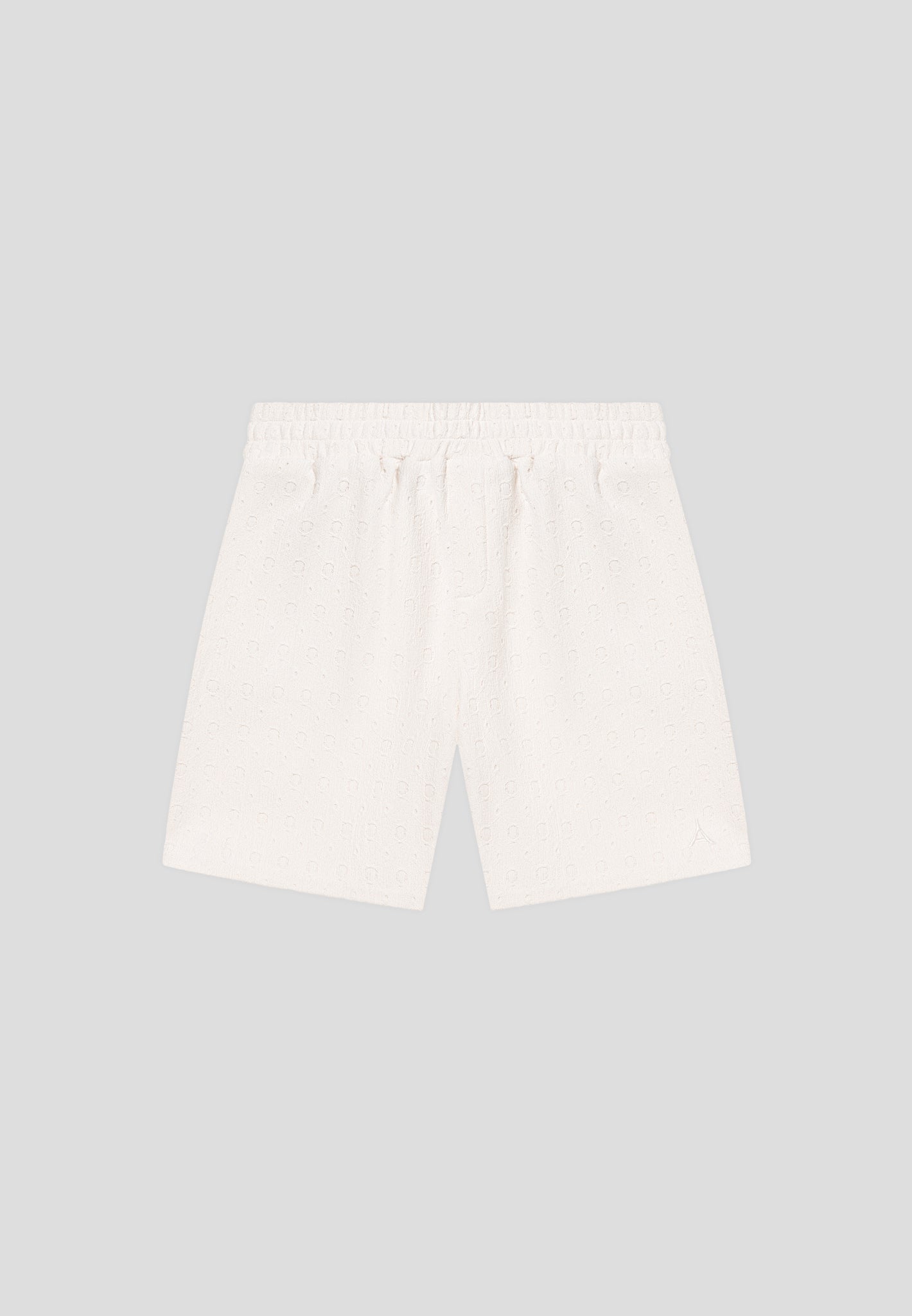 Strukturierte Shorts - Creme
