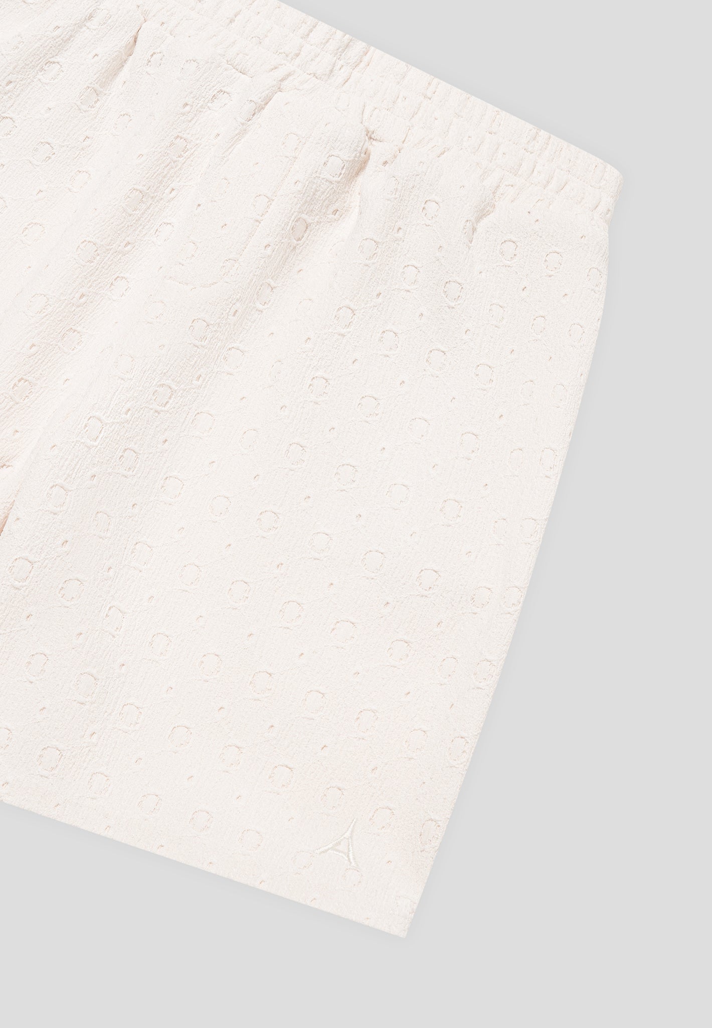 Strukturierte Shorts - Creme