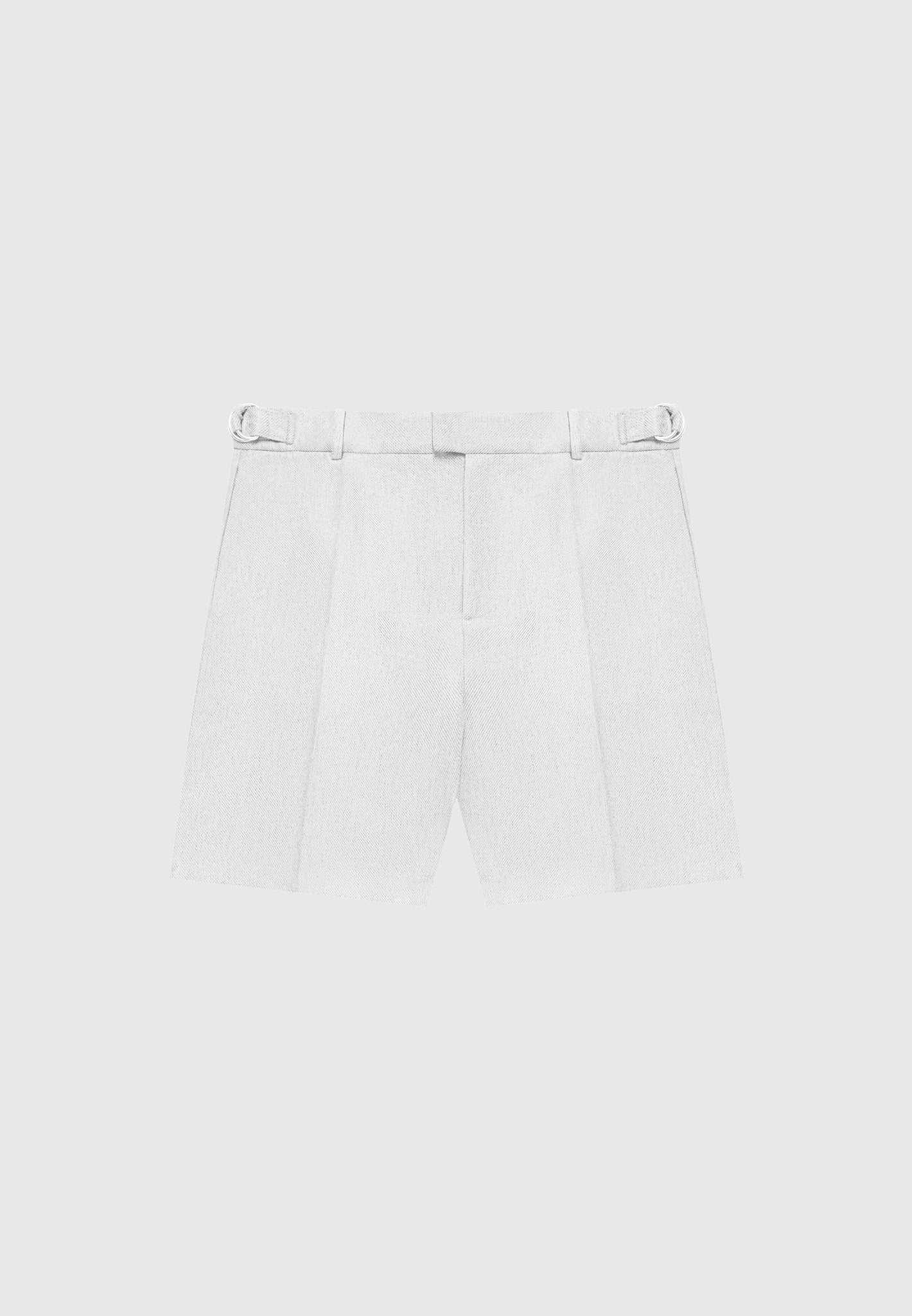 Strukturierte, maßgeschneiderte Shorts - Grau