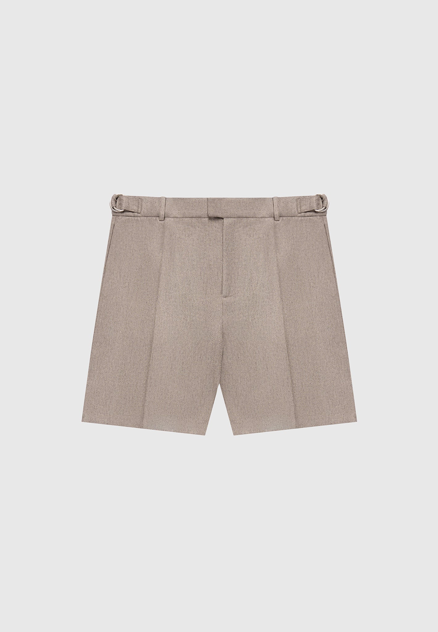 Strukturierte, maßgeschneiderte Shorts - Taupe