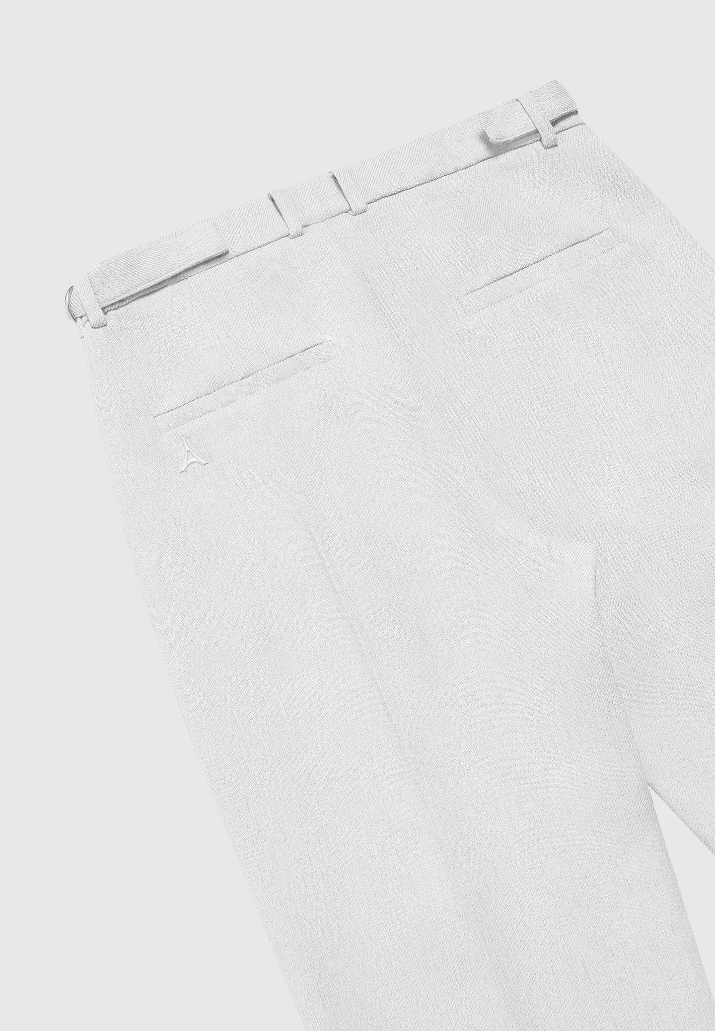 Strukturierte Bundfaltenhose im Relaxed Fit - Grau
