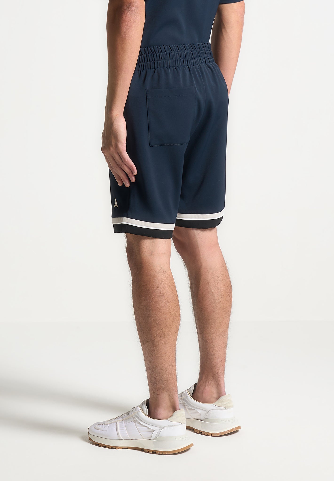 College-Shorts - Marineblau 